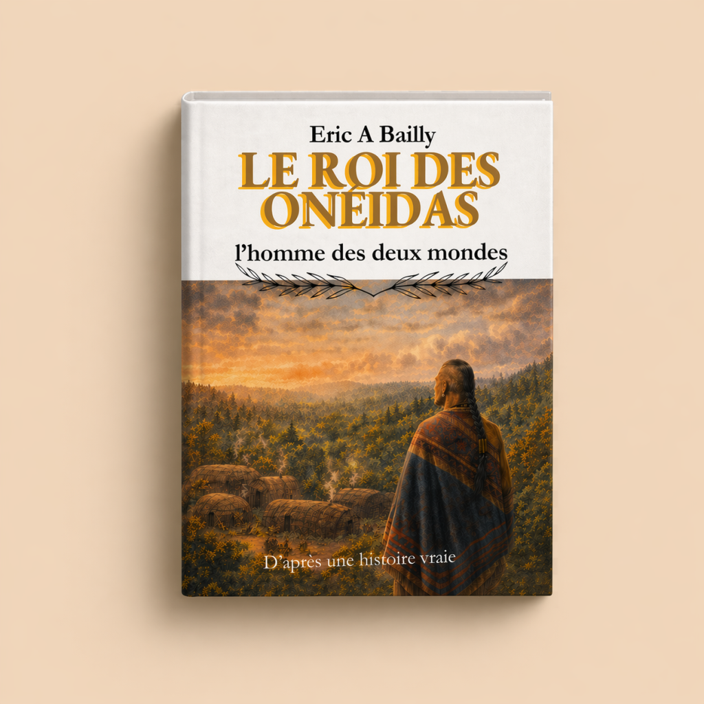 Vue de face du livre "Le roi des Onéidas" de Eric A Bailly